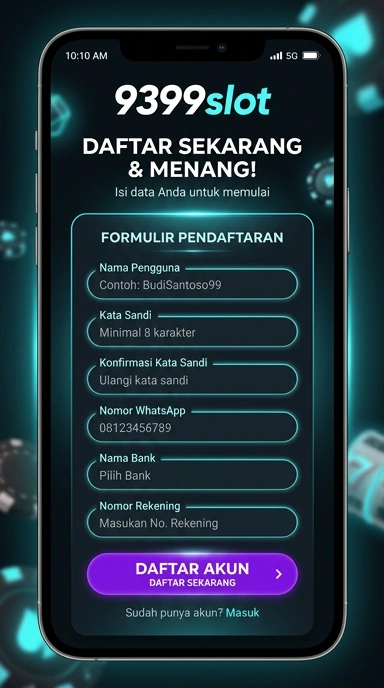 Panduan Membuat Akun Baru 9399slot untuk Android