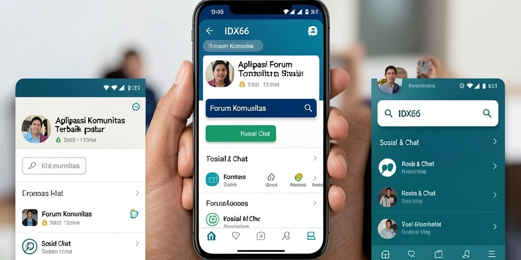 Tampilan antarmuka aplikasi IDX66 yang user-friendly