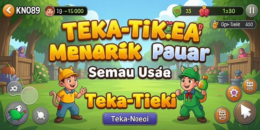 Tampilan antarmuka permainan Teka-Teki yang menarik dan interaktif.